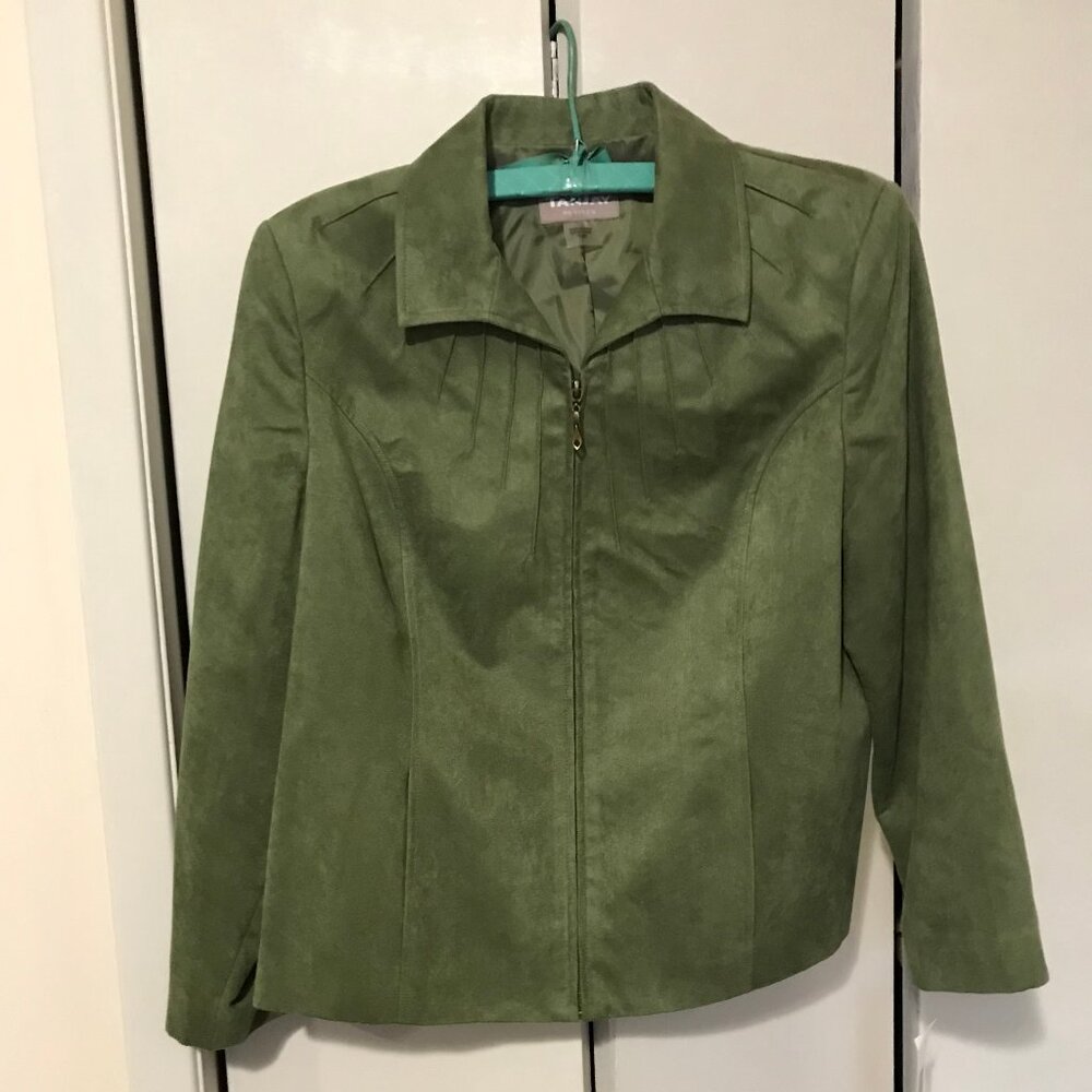 TanJay Petites Ladies Olive Green Jacket Size 10P NEW WITH TAG